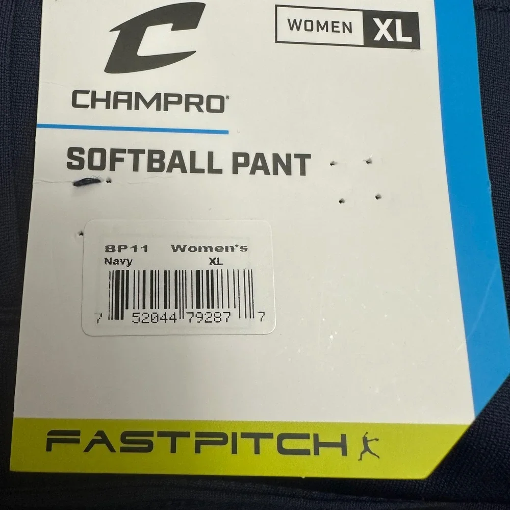 Champro BP11‎ Fastpitch Softball Pants Navy Blue Womens XL Cropped Activewear